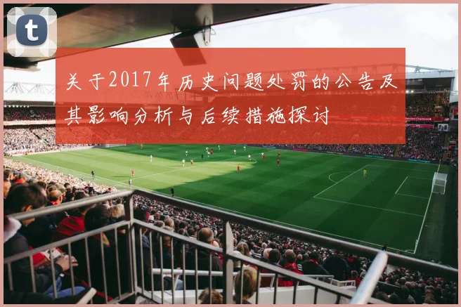 关于2017年历史问题处罚的公告及其影响分析与后续措施探讨