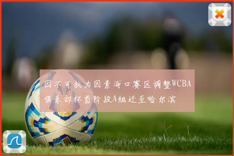 因不可抗力因素海口赛区调整WCBA俱乐部杯首阶段A组迁至哈尔滨
