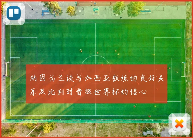纳因戈兰谈与加西亚教练的良好关系及比利时晋级世界杯的信心